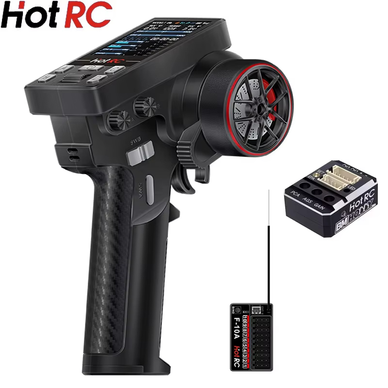 Radio Transmitter 2.4Ghz - HotRC CT-10B 10-Kanal 2,4GHz RC-Sender CT10B
