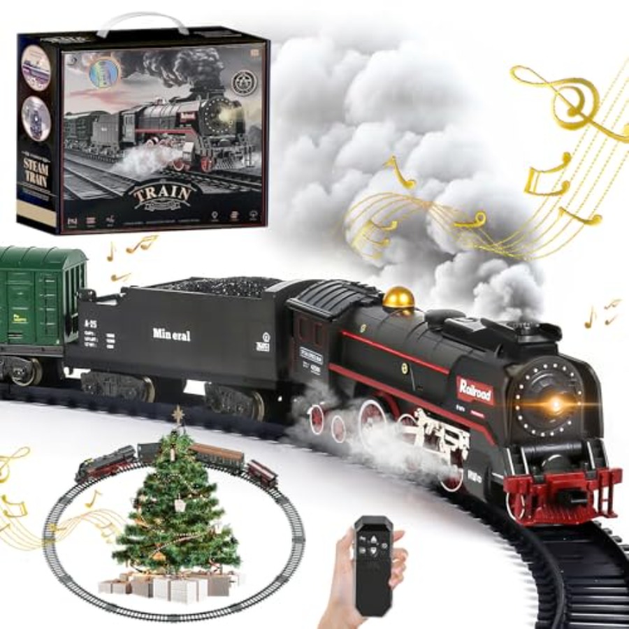 Smoke Stopper - Weihnachtliche elektrische Fernbedienungs-Eisenbahn für die Dekoration