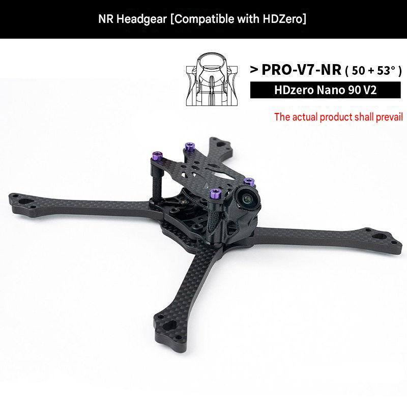 Hd Zero Camera - BCROWFPV PRO-V7 5-Zoll-Renndrohnenrahmen mit T800-Kohlefaserplatte für