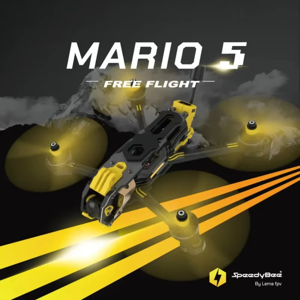 Carbon Fiber Drone Frame - Speedybee Mario 5 O4 Rahmen-Kit DC