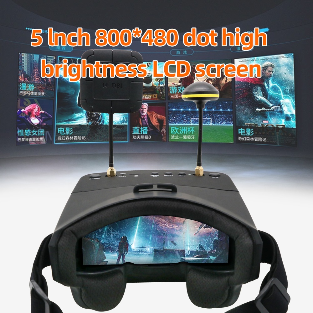 EV800D 5,8G 40CH 5 Zoll 800*48 – Fpv Goggles Bewertung und Preis