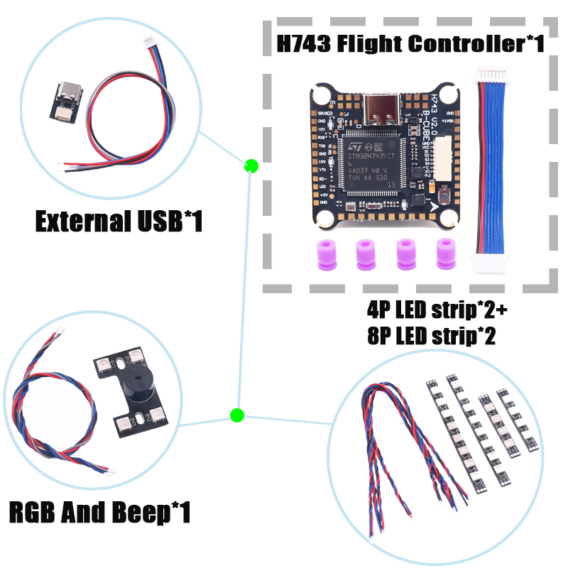 RCtoSky F4V3S PLUS F722 F745 H – F722 Flight Controller Bewertung und Preis