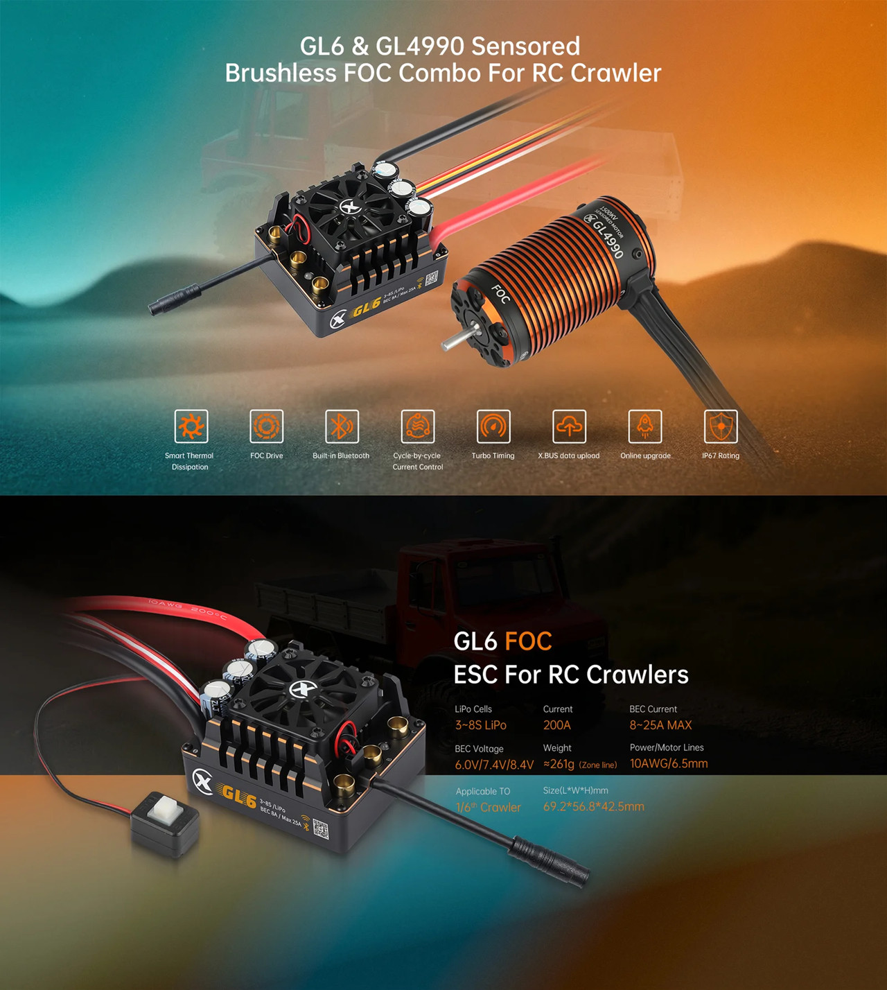 XC COMBO FOC CRAWLER BÜRSTENLO – 4 In 1 Esc Bewertung und Preis