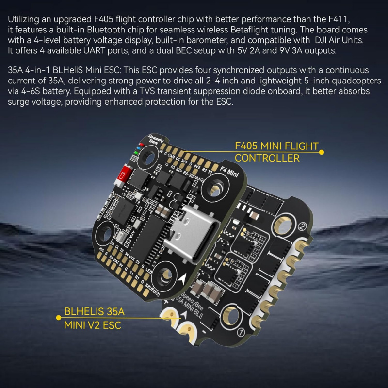 F405 Mini Stack BLS 35A 4in1 E – F405 Flight Controller Bewertung und Preis